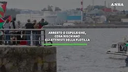 La Flotilla e la missione verso Gaza: arresto o espulsione, cosa rischiano gli attivisti