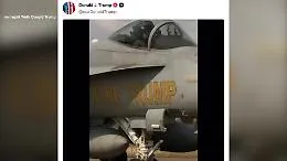 Trump e il video su Truth: pilota un jet e scarica liquami sui cortei No Kings