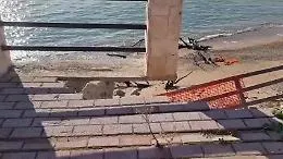 Erosione costiera San Leone: allarme per pista ciclabile e lungomare Agrigento, il video che mostra il disastro