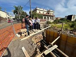 Via Musumeci, avviata la messa in sicurezza del muro crollato 7 anni fa