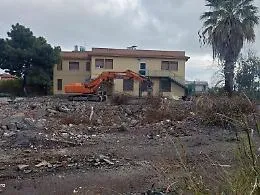 Completata la demolizione del vecchio asilo nido di Trappitello
