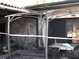 Struttura di beneficenza danneggiata da un incendio