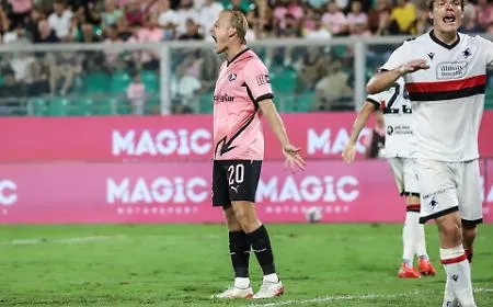 La "quinta sinfonia" del Palermo: piega la Sampdoria e vola in testa alla classifica
