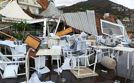 Pochi minuti di furia: tromba d&rsquo;aria devasta il lungomare