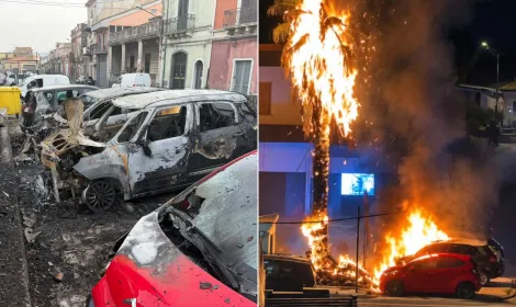 Giarre, uomo incappucciato d&agrave; fuoco a quattro auto nella notte