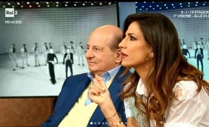Roberta Morise con Giancarlo Magalli