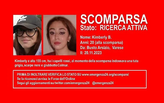 Ragazza di 20 anni scomparsa da casa da giorni nel Varesotto