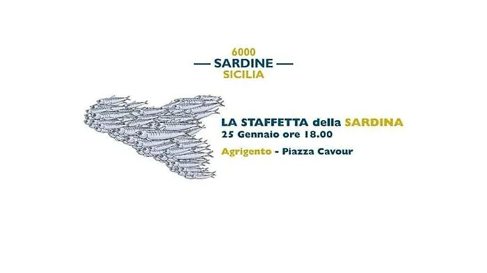 La Sicilia non si lega, flash mob della Sardine