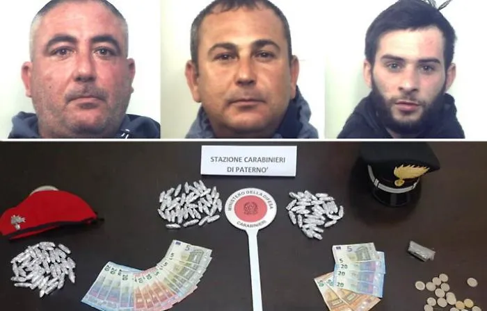 Patern&ograve;, "piazza di spaccio" in un bar del centro: quattro arresti