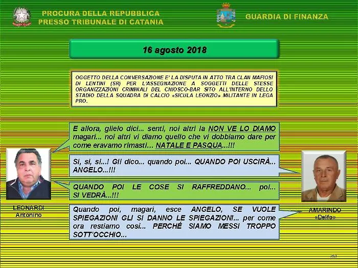 "Delfo" Amarindo, l'uomo che gestiva i contatti tra i Leonardi e il clan Nardo sul bar dello stadio