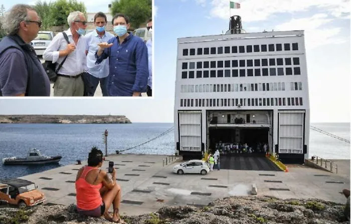 Lampedusa, la nave quarantena non basta. Razza: &laquo;Ora speriamo nel maltempo&raquo;