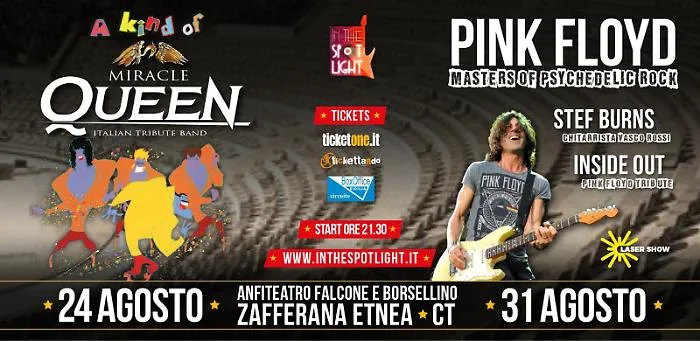 &ldquo;A Kind of Miracle Queen&rdquo; (Tour2020) Stef Burns e gli Inside Out a Zafferana Etnea