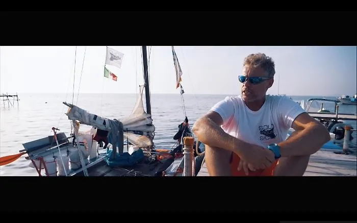Il velista e skipper agrigentino Andrea Barbera alla RAR_ROUND AEOLIAN RACE