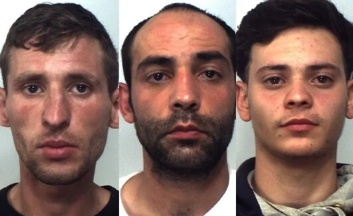 da sinistra Giuseppe Vespa, Sebastiano Vespa, Salvatore Brundo