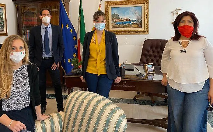 Valentina Palmeri, Matteo Mangiacavallo, Elena Pagana e Angela Foti