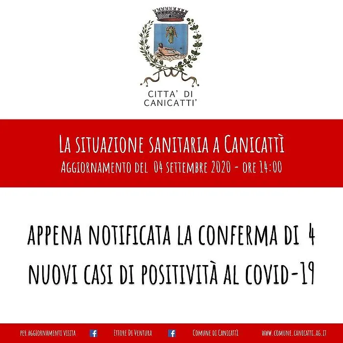 Coronavirus, rientrano da Malta ammalati. Poker di infetti a Canicatt&igrave;