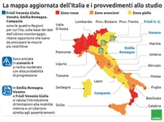 Covid, casi in aumento e Regioni "stringono" ancora: venerd&igrave; scelta su nuove zone rosse