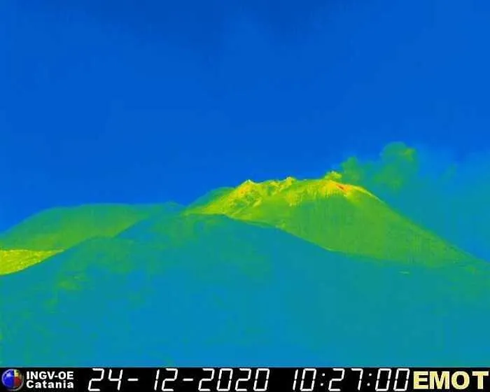 L'Etna non si placa: esplosioni dal cratere di Sud-Est e sbuffi di cenere
