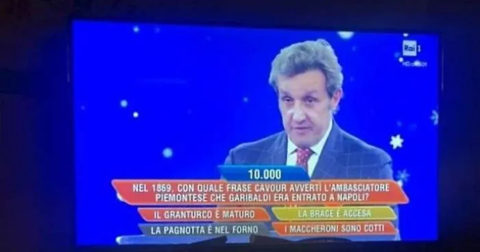 L'Eredit&agrave;, l'incredibile errore nella domanda su Cavour