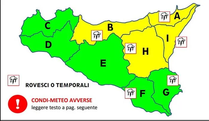 Meteo, attenti al vento! In mezza Sicilia &egrave; allerta gialla  