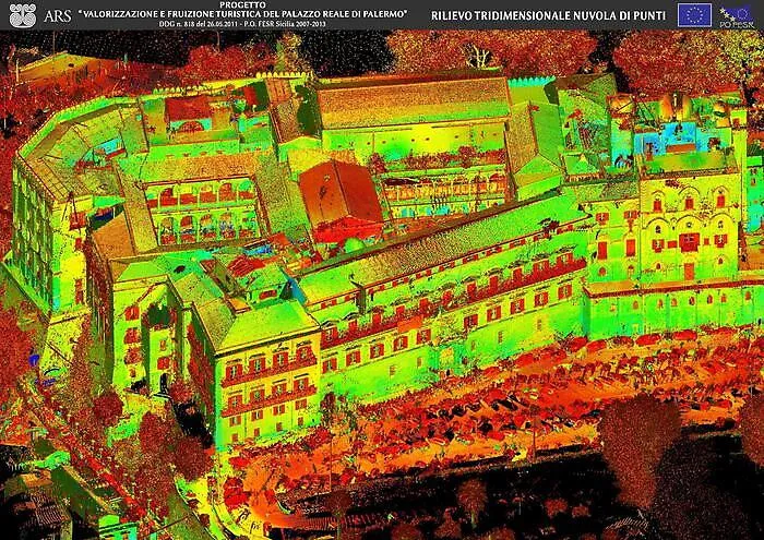 Il Palazzo reale di Palermo in  3D svela segreti vecchi 2500 anni