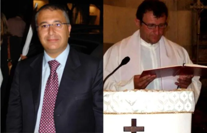 Inchiesta 12 apostoli, da sinistra Domenico Rotella e don Orazio Caputo