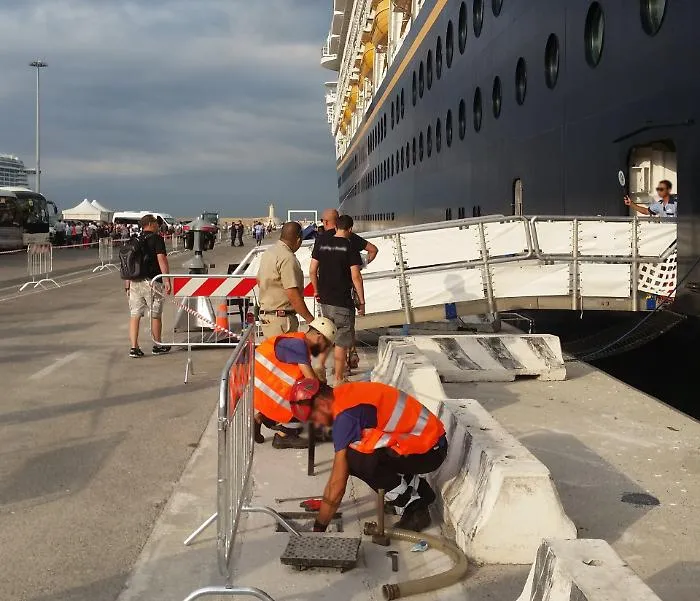 Troppa acqua alle navi da crociera: zone di Palermo a secco