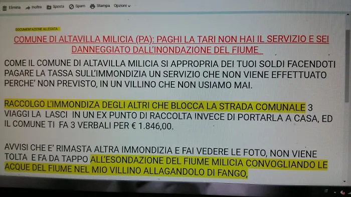 Altavilla Milicia: le tragicomiche italiane a danno dei cittadini