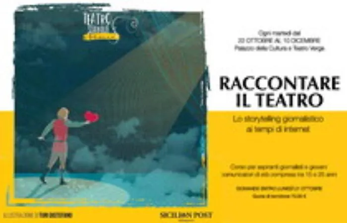 Ultimi giorni per iscriversi al laboratorio di Storytelling del Sicilian Post al Teatro Stabile di Catania