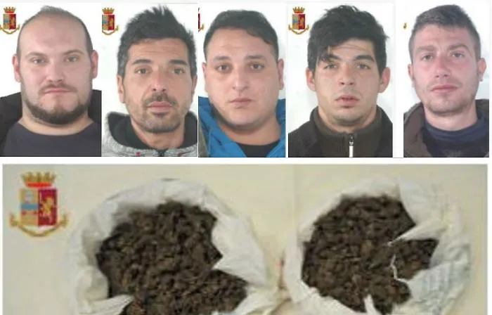 Beccati con mezzo chilo di skunk sull'A19: arrestati 5 leonfortesi