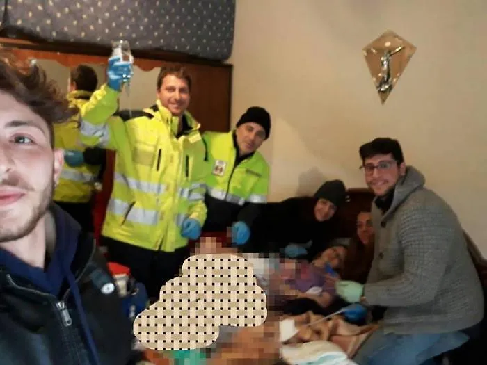 Il primo vagito durante la nevicata