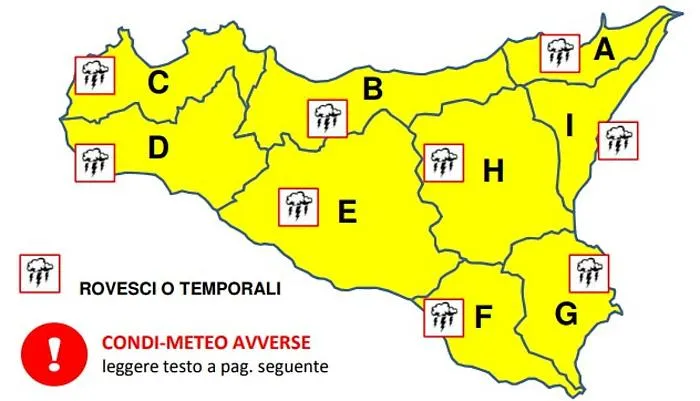 Meteo, vento torna a soffiare forte sulla Sicilia: allerta gialla