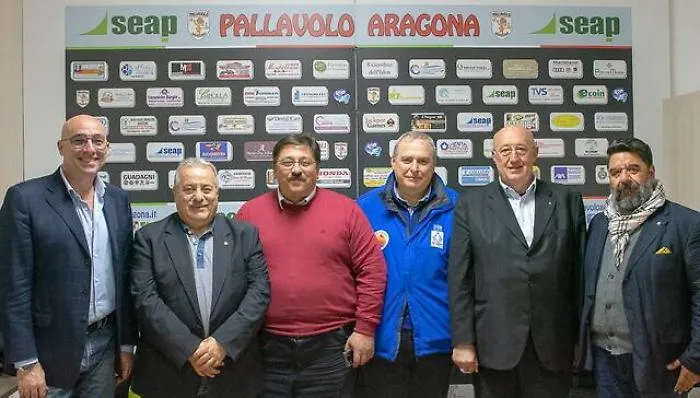I vertici della Fipav ieri ad Agrigento in occasione del match della Seap