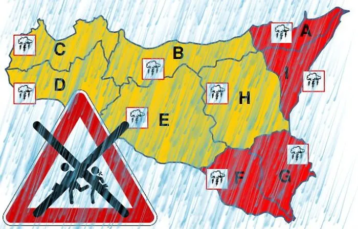 Allerta meteo 12 novembre: la mappa delle scuole chiuse in Sicilia orientale
