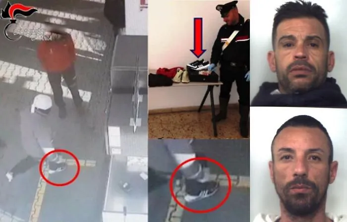 Aci Catena, rapinano area di servizio: beccati per colpa delle scarpe