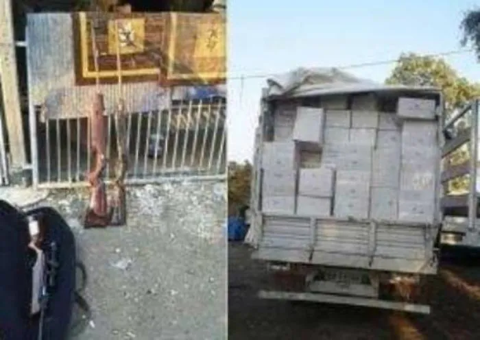 Catania, scoperto deposito di merce e mezzi rubati