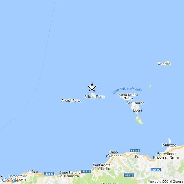 Terremoto di magnitudo 3 al largo delle Eolie