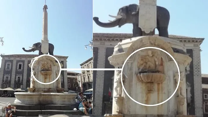 Restauro Fontana dell'Elefante a Catania