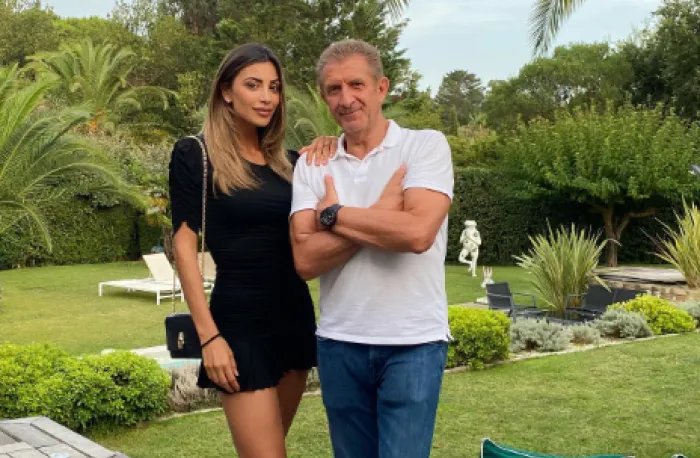 Romina Pierdomenico e Ezio Greggio