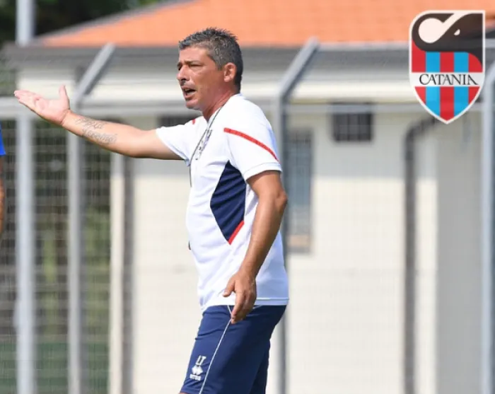 Il tecnico rossazzurro Luca Tabbiani