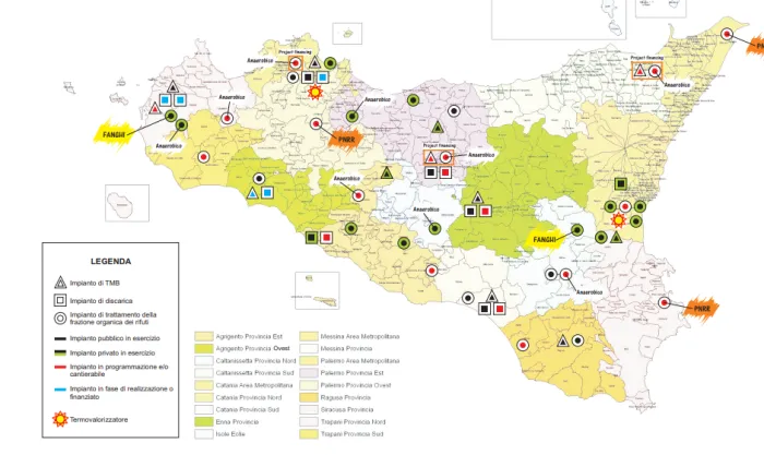 Mappa rifiuti, il nuovo Piano Regionale