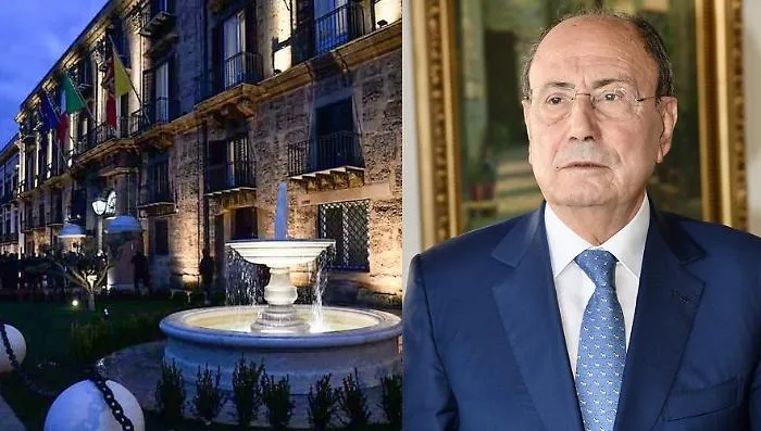 Sede della Regione Sicilia e il presidente della Regione Renato Schifani