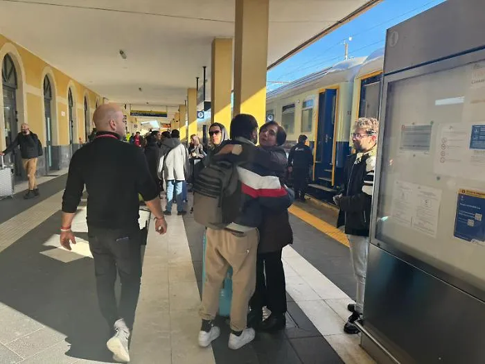 L'arrivo a Catania del Sicilia Express