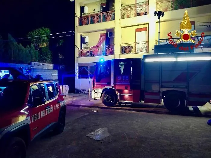 Incendio a Monreale