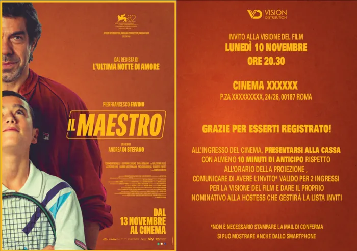 Locandina Film "Il Maestro"