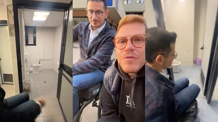 Policlinico di Catania il "blitz" di La Vardera: &laquo;Bagni senza accesso ai disabili, faremo diffida&raquo;