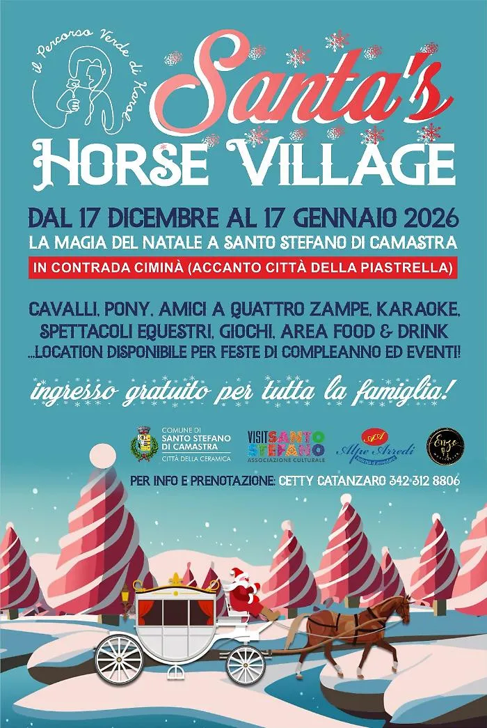 La Magia del Natale arriva a Santo Stefano di Camastra: Santa's Horse Village