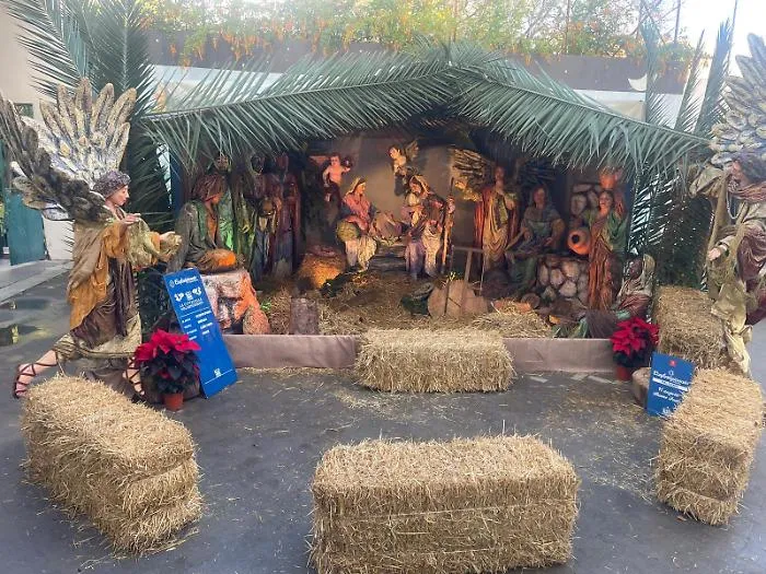 Il presepe creato in collaborazione con Confartigianato Palermo 