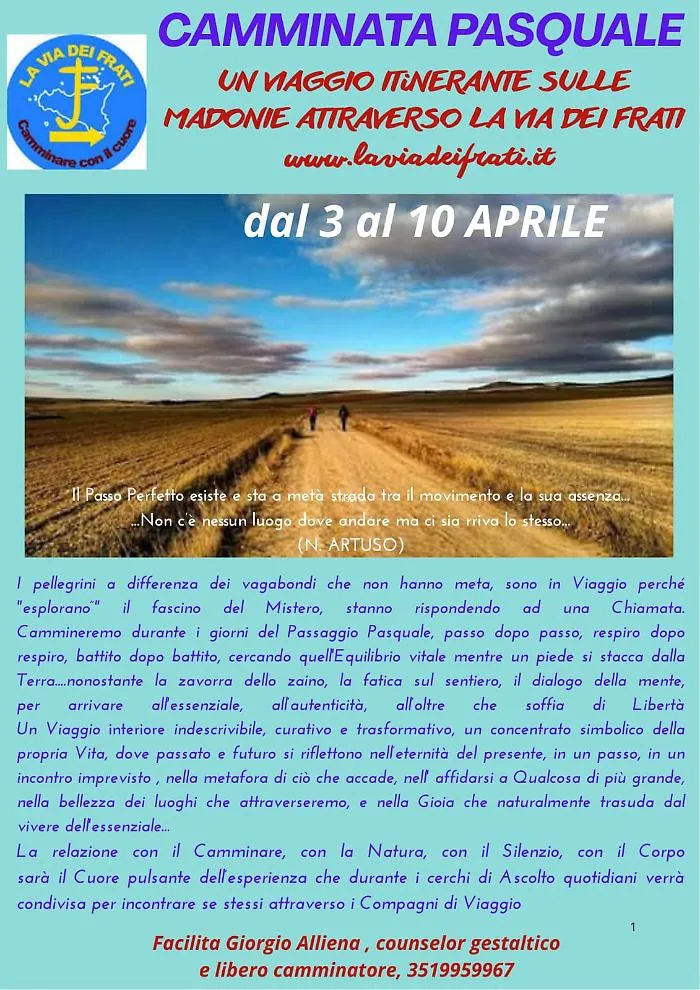 Locandina Camminata Pasquale