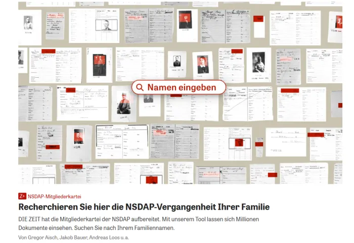 Per la prima volta gli iscritti al partito nazista sono consultabili online